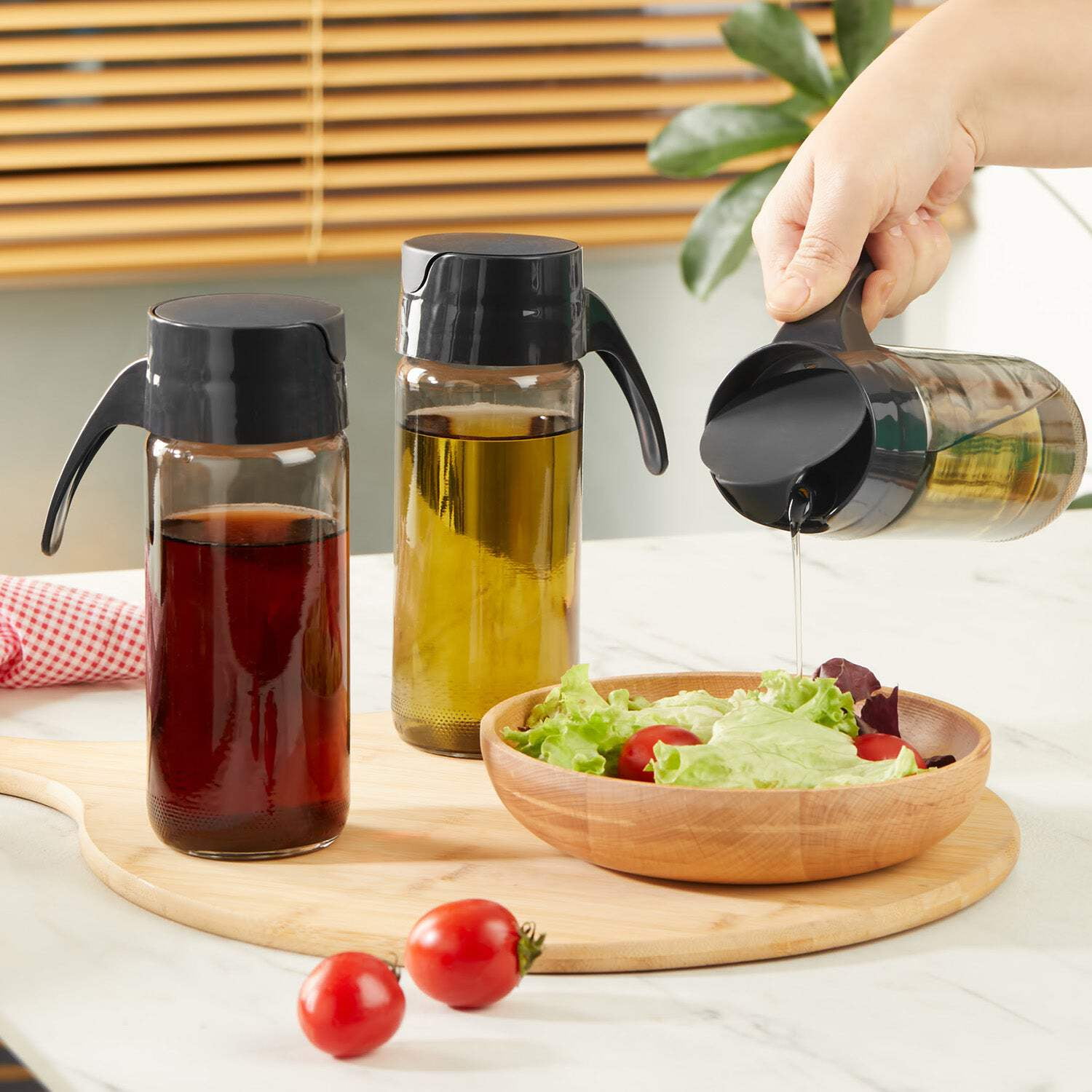 Oil  Vinegar Pitcher Set (Set of 3)
