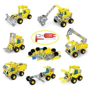 Clearance! Erector Set for Boys Age 8-12, Mini Metal Model Set for Kids,Engineering Metal Building Kit,Learning Construction Truck Building Toys, Birthday/Christmas Gift for Kids