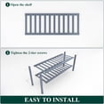 thumbnail image 6 of Smiry Shoe Rack 2 Tier, Stackable Bamboo Shoe Organizer, Shoe Storage for Closet, Entryway and Bedroom, Grey, 6 of 7