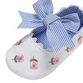 thumbnail image 2 of Baby Girls Princess Dress Shoes with Embroidered Floral, Infant Anti-Slip Flats with Bow First Walkers Crib Shoes, 2 of 5