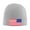 Gray, variant on America Flag Patriotic Winter Beanie Hats for Men Women Warm Cozy Knitted Cuffed Skull Cap Navy Blue