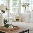 thumbnail image 3 of Blue and White Floral Pillow Cover 18x18 Inch Chinoiserie Porcelain Ginger Jar Grandmillennial Green Outdoor Farmhouse Decorations Decorative Throw Pillows Cases for Home Room Couch Decor, 3 of 6