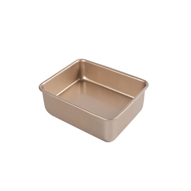 Billuyoard Bandejas antiadherentes para horno, bandejas para pasteles, postre para hornear de acero inoxidable, Color dorado, bandeja de almacenamiento Herramientas y accesorios para hornear 21*21*8 Billuyoard HA082779-02