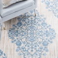 thumbnail image 6 of SAFAVIEH Lagoon Toireasa Medallion Area Rug, Beige/Blue, 6'7" x 6'7" Round, 6 of 8