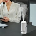 thumbnail image 2 of Yhmxh Humidificadores, mini humidificador con ángulo ajustable, tanque de agua de 260 ml, pequeño humidificador alimentado por USB, LED de 7 colores para dormitorio, hogar y oficina., 2 of 6