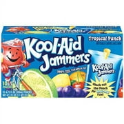 Kool-Aid Jammers Tropical Punch Juice Drink, 6.75 Fl. Oz., 10 Count