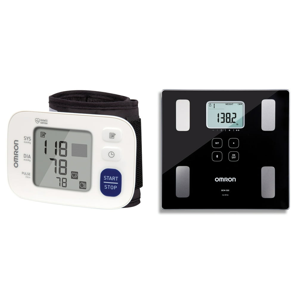 Omron BP6100 3 Series Wrist Blood Pressure Monitor & BCM500 Body