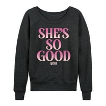 Wicked - She's So Good - Women's French Terry Pullover Long Sleeve Shirt