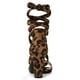 thumbnail image 3 of Sandalias Allegra K Tacones De Bloque Medio Leopardo 38, 3 of 7