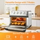 thumbnail image 2 of COSTWAY Horno tostador freidora de aire, horno de convección 7 en 1 con apagado automático, temporizador, accesorios, libro de cocina, 1800 W, combo de horno tostador freidora de aire de 21,5 cuartos,, 2 of 4