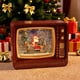 thumbnail image 5 of Bola de nieve navideña con forma de TV, adornos navideños musicales, luces decorativas Santa rojo, 5 of 7