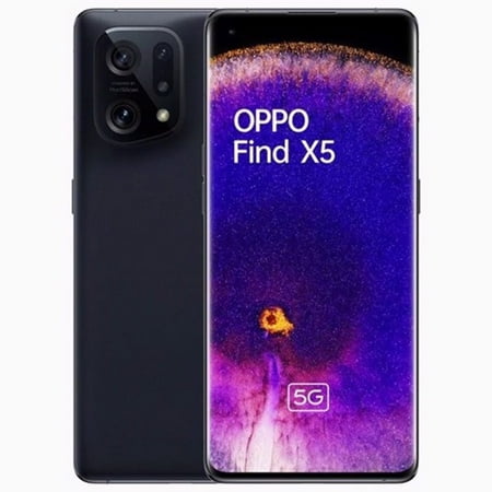 OPPO Find X5 DUAL SIM 256GB ROM + 8GB RAM (GSM | CDMA) Factory Unlocked 5G Smartphone (Black) - International Version