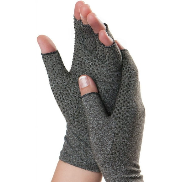 Dr. Frederick's Original Grippy Arthritis Gloves for Women & Men - Anti-Slip Compression Gloves for Arthritis Pain Relief - Medium