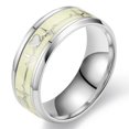 thumbnail image 1 of Anillos de pareja de Acero inoxidable románticos Y2k shaofei con forma de corazón punk 10 plata, 1 of 4