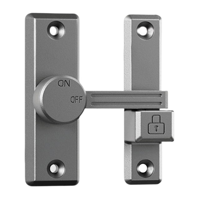 Maytalsory Door Latch Guard Universal Flip Latch Door for Gate latch is made Barn Home Gray Sliding Office