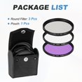 thumbnail image 3 of Kit de Filtros Esenciales Digitales Uxcell UV/CPL/FLD (67mm) - Filtros de Lente Circular de Aluminio para Varios Lentes de Fotografía de Cámara, Negro, 3 of 7