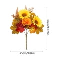 thumbnail image 3 of Roiihwy Artificial Halloween Fall Flowers, Fall Thanksgiving Fake Flowers Bunches, UV Resistant Fall Decorations for Home Porch Garden Wedding Party Office Indoor, 3 of 6