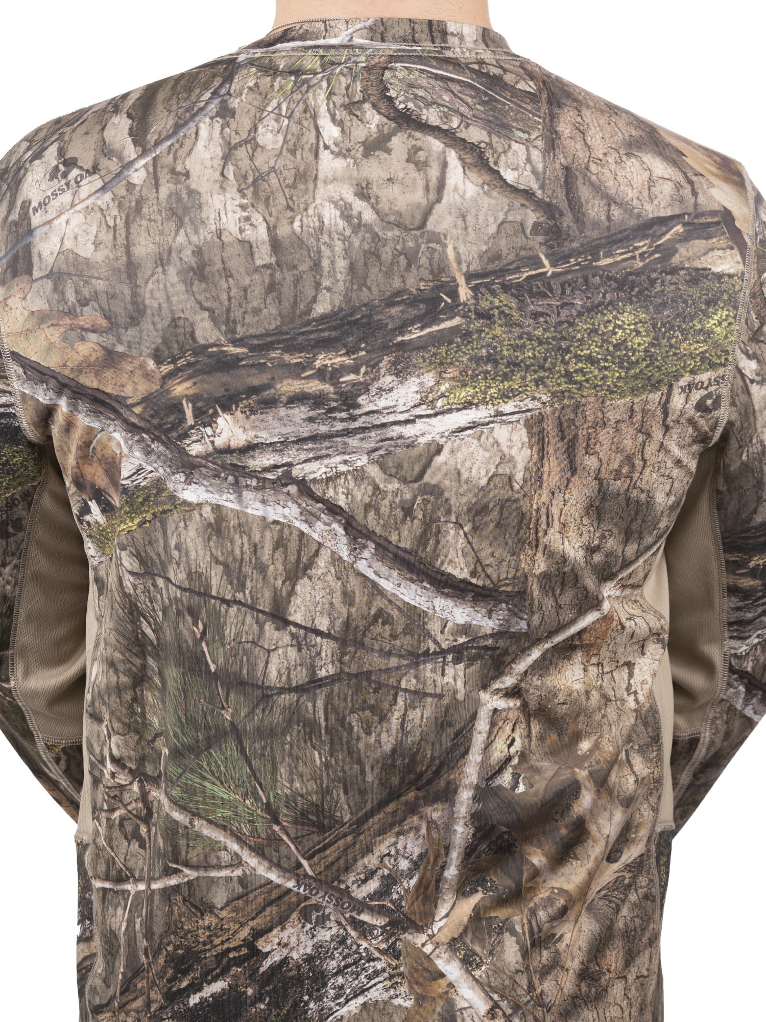 Mossy Oak Men's Country DNA Long Sleeve Performance Camo Tee Shirt, Up to 3XL