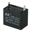 thumbnail image 4 of Uxcell CBB61 Ceiling Fan Capacitor for range hood fans 5 Pcs 4.5uF 450V AC 50/60HZ with 2 Pins 1.48 x 1.4 x 1.25 inch, 4 of 6