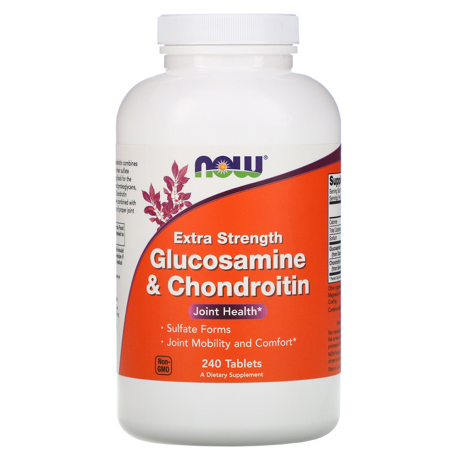 Glucosamine & Chondroitin, Extra Strength, 240 Tablets, NOW Foods