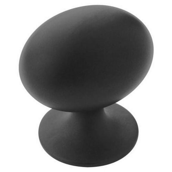 Amerock Everyday Heritage 1-3/8 in (35 mm) Length Flat Black Cabinet Knob