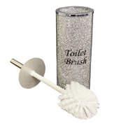 CoSoTower Exquisite Glass Toilet Brush Holder in Gift Box (Includes Brush)