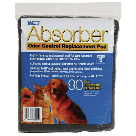 WEB Products Absorber Odor Control Replacement (Best Home Web Filter)