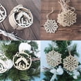 thumbnail image 1 of Xihbxyly Juego de Colgantes Navideños de Madera, Diseño de Copo de Nieve, Pulido Artesanal, Decoración Festiva para El Hogar, Regalos para Celebraciones Familiares, 10 Piezas, Estilo Navideño Único., 1 of 4