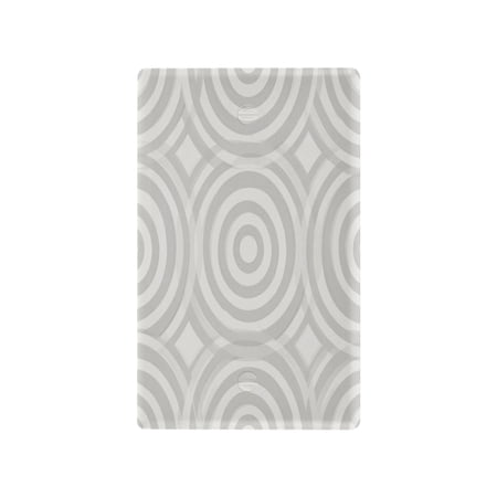 IAUYY Retardant PC Material Unused Outlet Cover Switch Plate Covers Easy DIY Installation with Screws Light Switch Cover Plate Concentric Circle Pattern