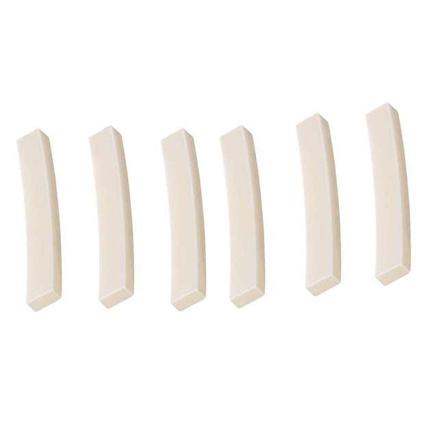Electric Guitar Bone Nut Blank Unbleached Guitar Bridge Saddle Musical Instrument Accessory for Fenders 3pcs