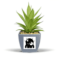 thumbnail image 1 of Universe Alien Monster Alien Fake Pineapple Flower Pot Vase Mini Decor, 1 of 3