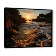 thumbnail image 2 of Designart "Beach Photo peaceful Shores VI" Nautical & Beach Floater Framed Canvas Wall Art, 2 of 7