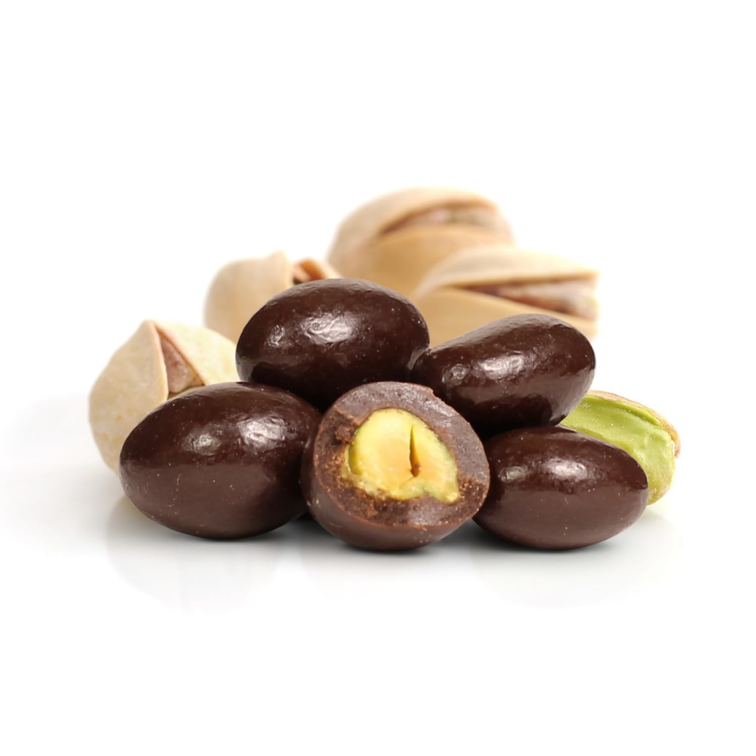 Dark Chocolate Covered Pistachio by It's Delish, 2 lbs Bulk Bag  Chocolate Candy Nuts Bulk Pistachios Chocolates Sweet & Crunchy Nut Snack  Vegan, Kosher