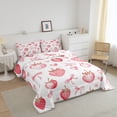 thumbnail image 3 of Erosebridal Ensemble de Literie Kawaii Fraise pour Tout-Petit, Couette de Rêve avec Nœud Papillon, Rose, Réversible 2 Pcs, 3 of 7