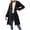 Black, variant on Women's Fall/winter Lapel Double A-Line Coat With Pockets Stylish Outwear