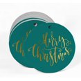 thumbnail image 2 of Inkdotpot Pack Of 50 Merry Christmas Favor Paper Tags Craft Real Gold Foil Hang Tags, 2 of 7
