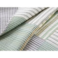 thumbnail image 4 of Juego de edredón de 2 piezas con tema de patchwork Ropa de cama con estampado de rayas, 4 of 4