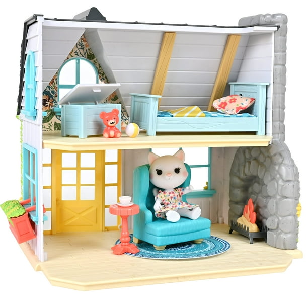 Set de juego para muñecas Honey Bee Acres Sunflower Cottage, 28 cm de altura