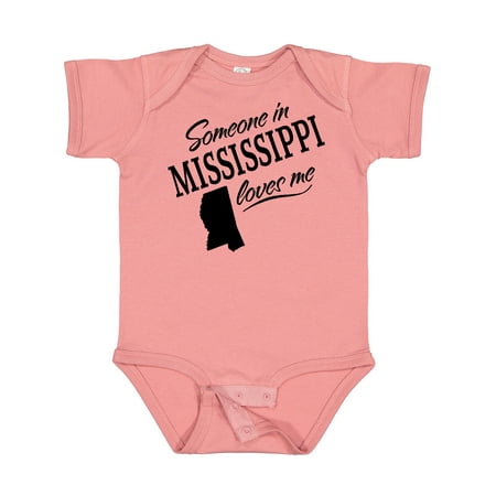 

Inktastic Someone in Mississippi Loves Me Gift Baby Boy or Baby Girl Bodysuit
