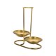 thumbnail image 5 of Descanso, soporte para cucharón de sopa, batidor, utensilios de cocina, soporte vertical para cucharón, soporte para cuchara oro redondo doble, 5 of 9