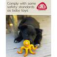 thumbnail image 3 of Octopus Squeaky Dog Toy Natural Rubber (Latex) Puppy Toy Small, 3 of 7
