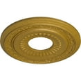 thumbnail image 3 of Ekena Millwork 20 5/8"OD x 6 1/4"ID x 1 3/8"P Lauren Ceiling Medallion (Fits Canopies up to 6 1/4"), Hand-Painted Pharaohs Gold, 3 of 6