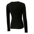 thumbnail image 3 of Women Long Sleeve Scoop Neck Tops Stretch Fitted Casual Tops Tee Slim Fit Fall Going Out Sexy Basic Shirts, 3 of 5
