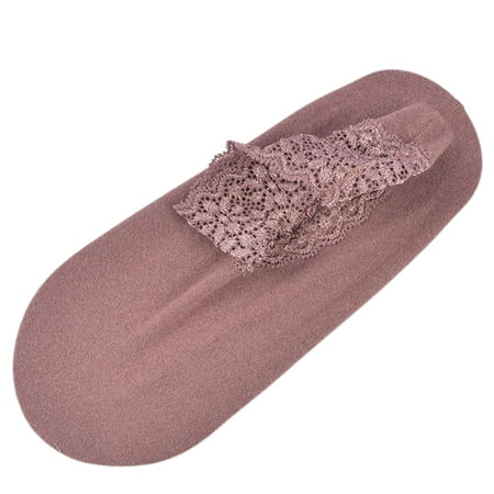 

5 pair Fashion Lace Ruffle Warmer Socks Women Lace Frilly Socks Non Slip Lace Cotton Ankle Socks Lace Edge Short Plush Socks Solid Color Breathable Warmer Socks