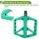thumbnail image 3 of Pedal de bicicleta de nylon universal sin tiras reflectantes cian para ejes de 14 mm, pedal antideslizante para BMX MTB bicicletas de carretera 1 par, 3 of 7