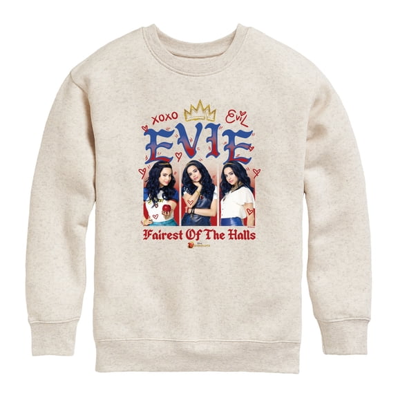 Descendants - Evie Fairest Boys' Graphic Long Sleeve Fleece Sweatshirt