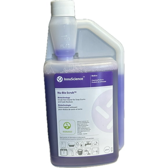 Nu-Bio Scrub, Biotechnology, Scrub Free Cleaner for Soap Scums and Scale Residues, 900ml