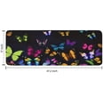 thumbnail image 7 of Black Butterfly Colorful Wings Pattern Kitchen Rug Mat,Kitchen Runner Rugs Non Skid Washable,Decorative Kitchen Floor Mats for Kitchen,Sink,Laundry,17"x47.2", 7 of 7
