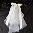 thumbnail image 1 of fastboy Couvre-Chef de Mariée, Nœud, Voile, Pince à Cheveux, 1 of 1