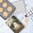 thumbnail image 5 of Yayeee Pot Holders Kitchen Heat Resistant with Pocket 7"x9.8" Cotton Oven Cooking Hot Pads, Ghost in Strawberry Fields, 5 of 7